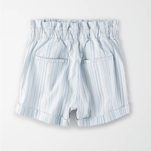 American Eagle Outfitters High Waist Blue and White Shorts - Picture 4 of 10